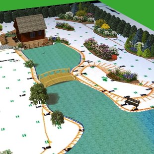 ainavu dizains, plāni, 3D vizualizācijas 