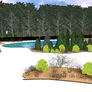 ainavu dizains, 3D vizualizācija