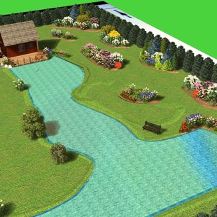 ainavu dizains, plāni, 3D vizualizācijas 