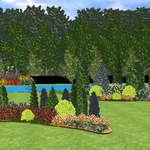 ainavu dizains,    3D vizualizācija 