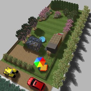 ainavu dizains,    3D vizualizācija 