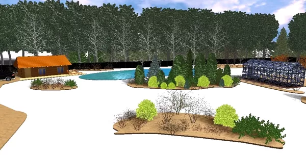 ainavu dizains, 3D vizualizācija