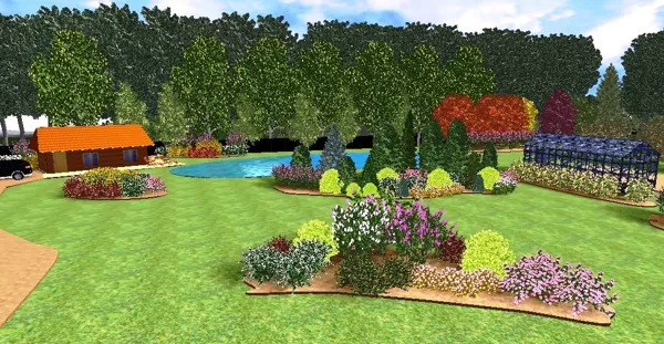 ainavu dizains, 3D vizualizācija