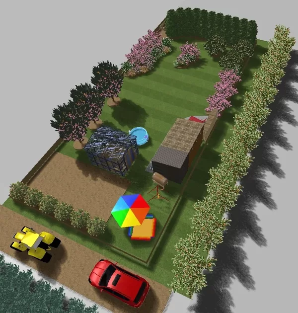 ainavu dizains,    3D vizualizācija 